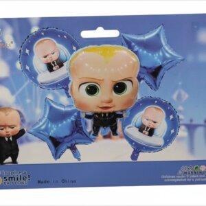Baby Boss Balloon Set – 5 Pieces Foil Balloons for Birthday Party Decoration