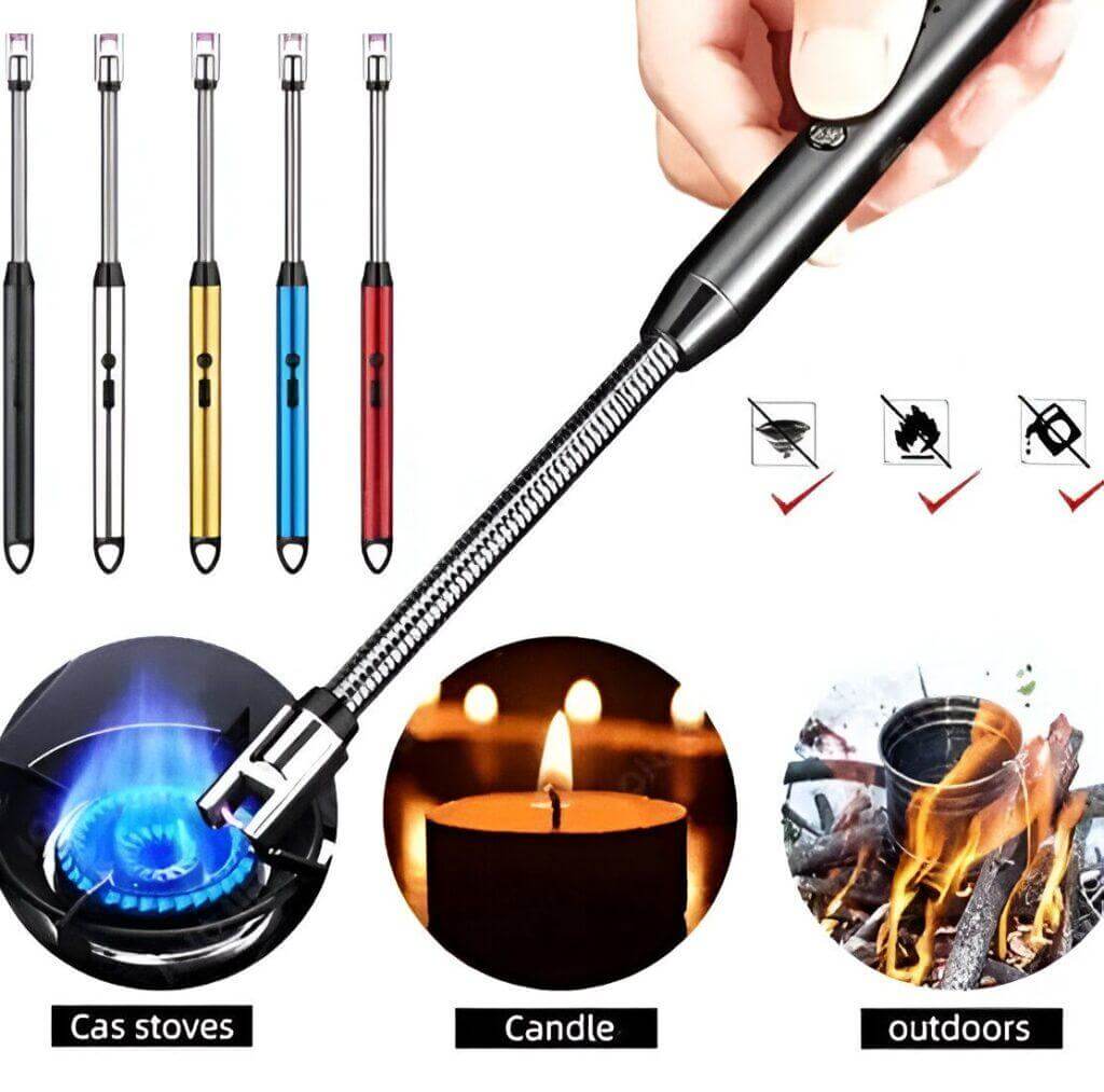 Rechargeable Electric USB Lighter – Windproof Stove & Kitchen Lighter (Best Quality)