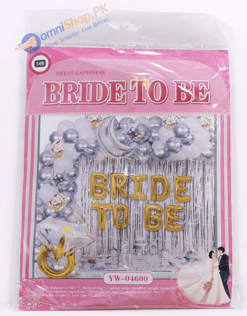 Bride To Be Balloon & Party Decoration Set – 70+ Pieces Complete Bridal Décor Kit