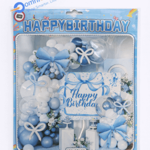 Birthday Party Balloon Set – 50+ Pcs Blue Theme Decoration Balloons for Baby Boys