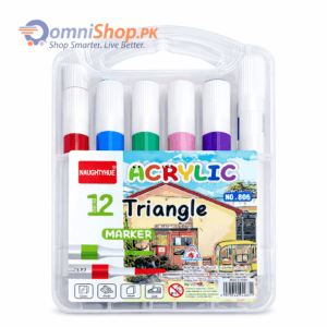 Acrylic Marker Set – Triangle Shape Markers in Plastic Pack