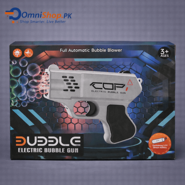 Rechargeable Electric Bubble Gun – Automatic Bubble Blower Toy for Kids