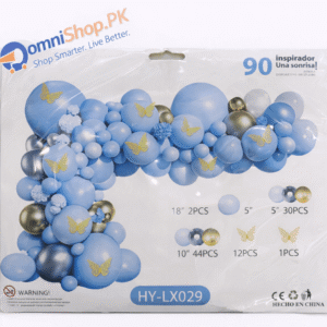 Birthday Party Balloon Set – 90 Pcs Blue Theme Party Decoration Balloons