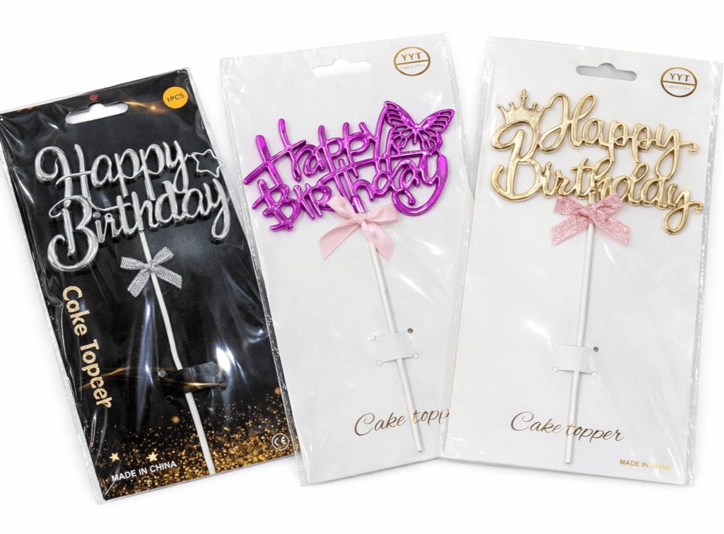 Plastic Cake Topper – Premium Quality Cake Decoration