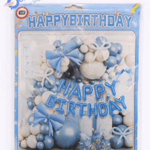 Birthday Party Balloon Set – 50+ Pcs Blue Theme Decoration Balloons for Boys